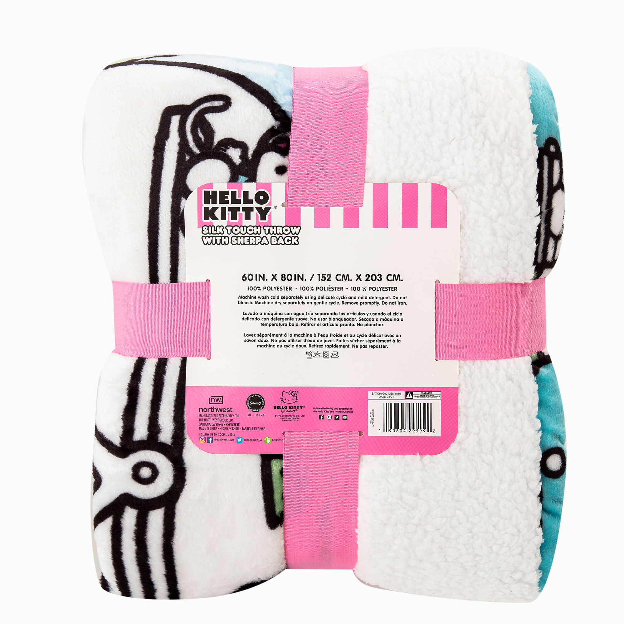 Hello kitty throw hotsell blanket