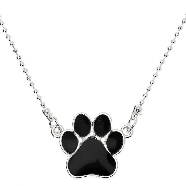 Mood Paw Print Pendant Necklace,