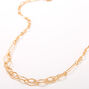 Gold Diamond Cut Chain Necklace,