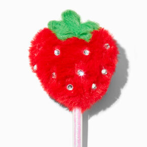 Strawberry Plush Pom Pom Pen,
