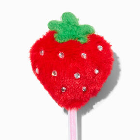 Strawberry Plush Pom Pom Pen,