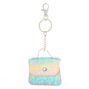 Porte-cl&eacute;s mini porte-monnaie avec paillettes arc-en-ciel,