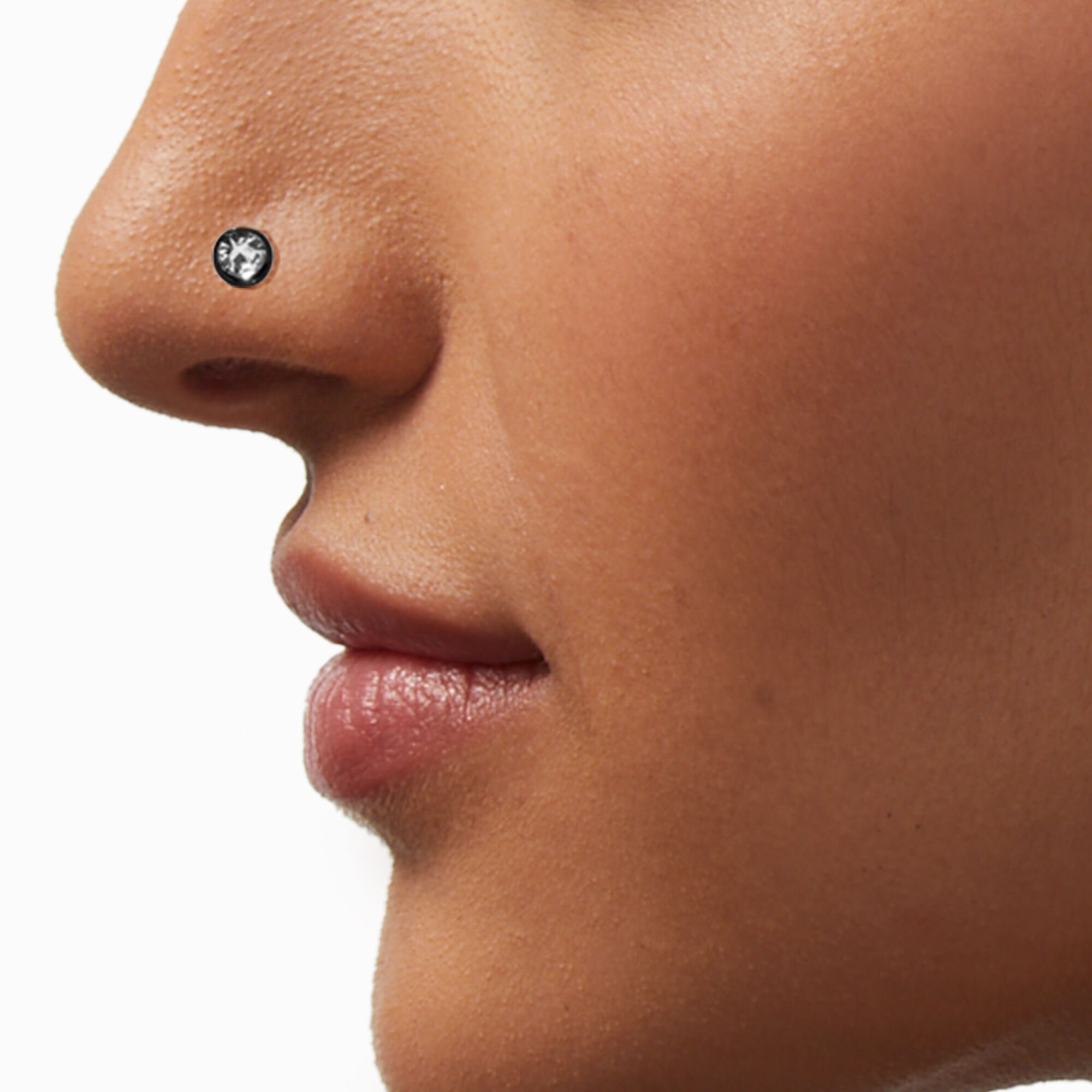 Crystal online nose pin