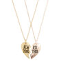 Best Friends Gold Always Together Necklaces - 2 Pack,
