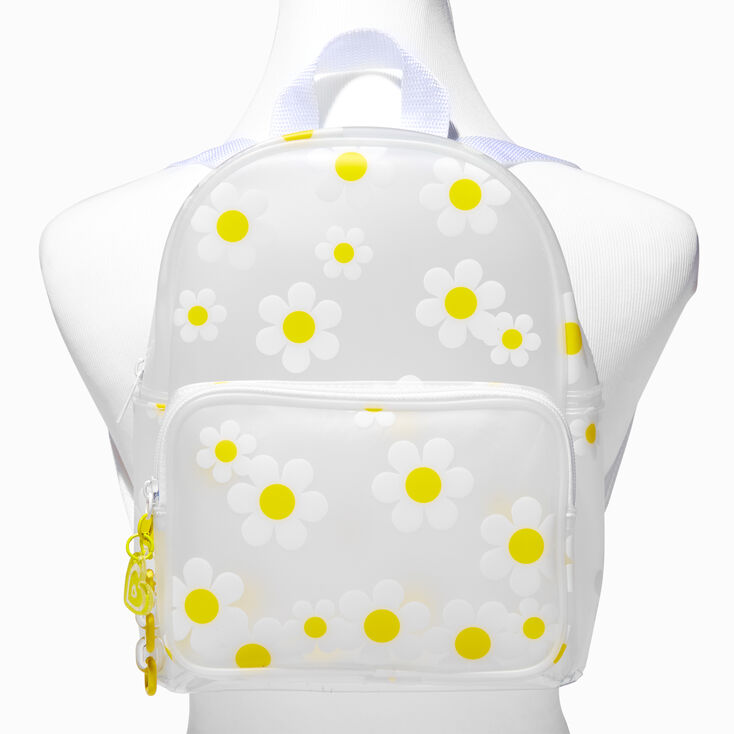 Yellow Daisy Translucent Mini Backpack,