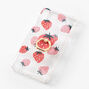 Strawberry Glitter Ring Holder Protective Phone Case - Fits iPhone&reg; XR,