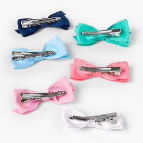 Barrettes &agrave; n&oelig;ud pastel preppy Claire&rsquo;s&nbsp;Club - Lot de 6,