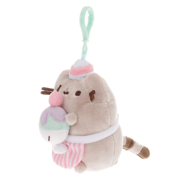 Pusheen&reg; Ice Cream Parlor Keyring Clip - Grey,