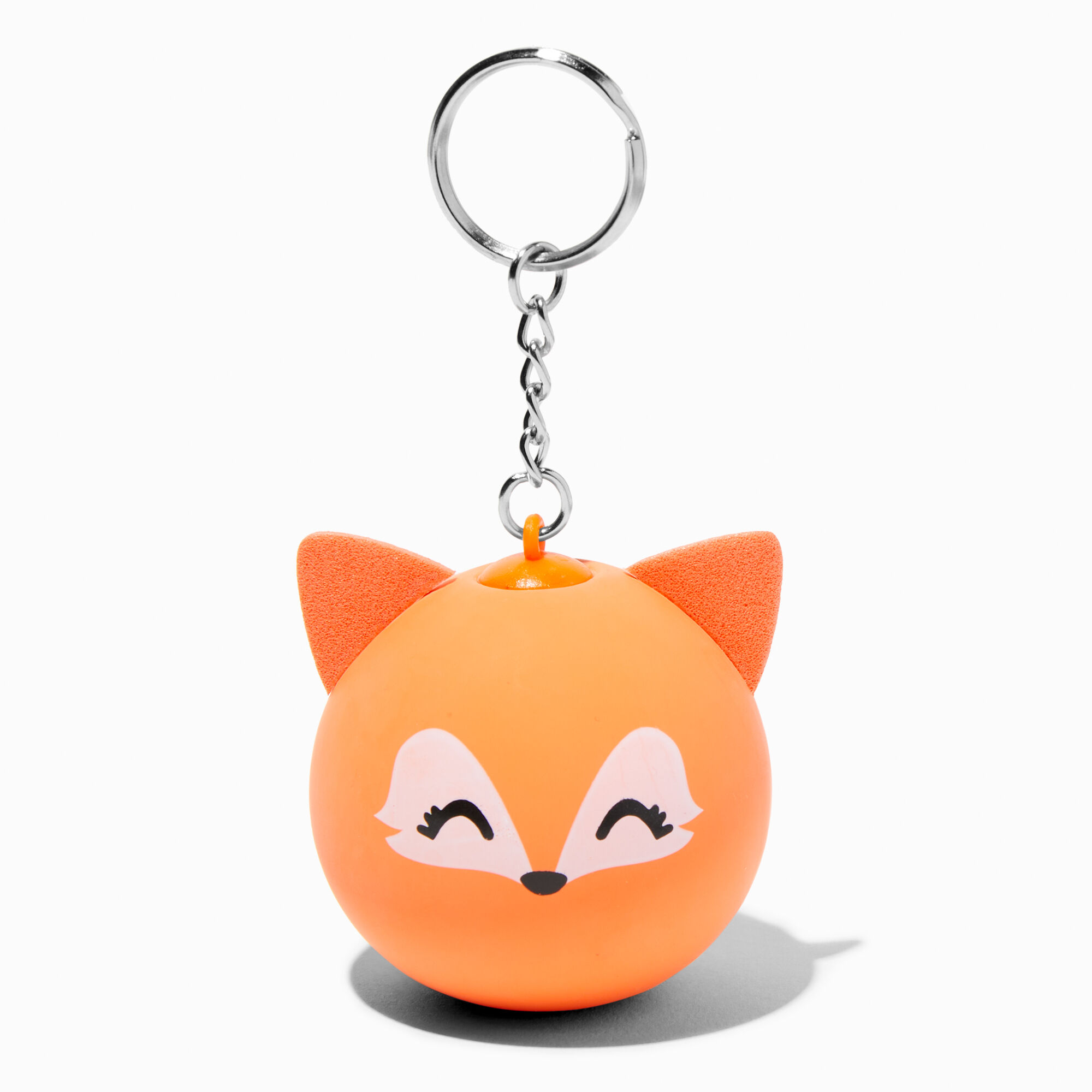 View Claires Fox Stress Ball Keychain Orange information