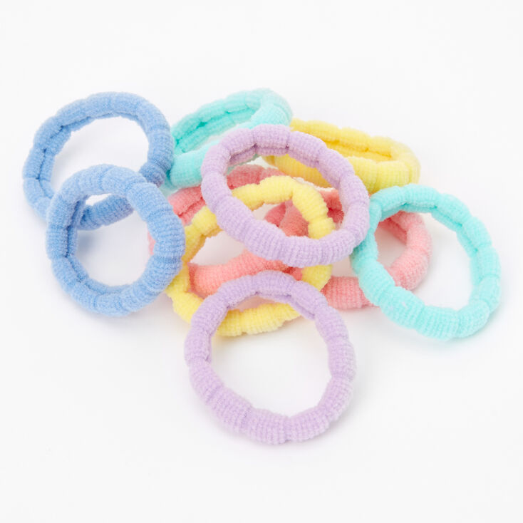 Claire&#39;s Club Pastel Rainbow Hair Ties - 10 Pack,