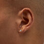 Laboratory Grown Diamond 2.5MM Square Basket Sterling Silver Stud Earrings 0.10 ct. tw.,