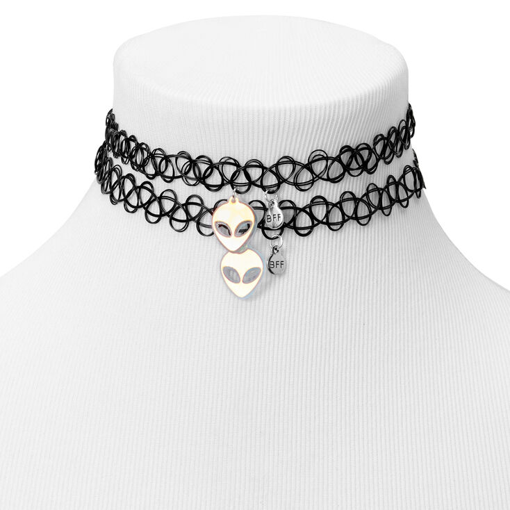 Best Friends Alien Choker Necklaces - 2 Pack,