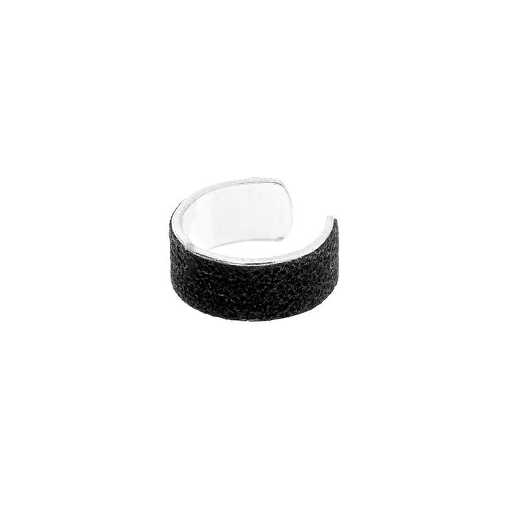 Claire's Manchette d'oreille à paillettes couleur argenté - Noir