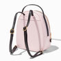 Pink Quilted Coquette Bow Small Backpack,