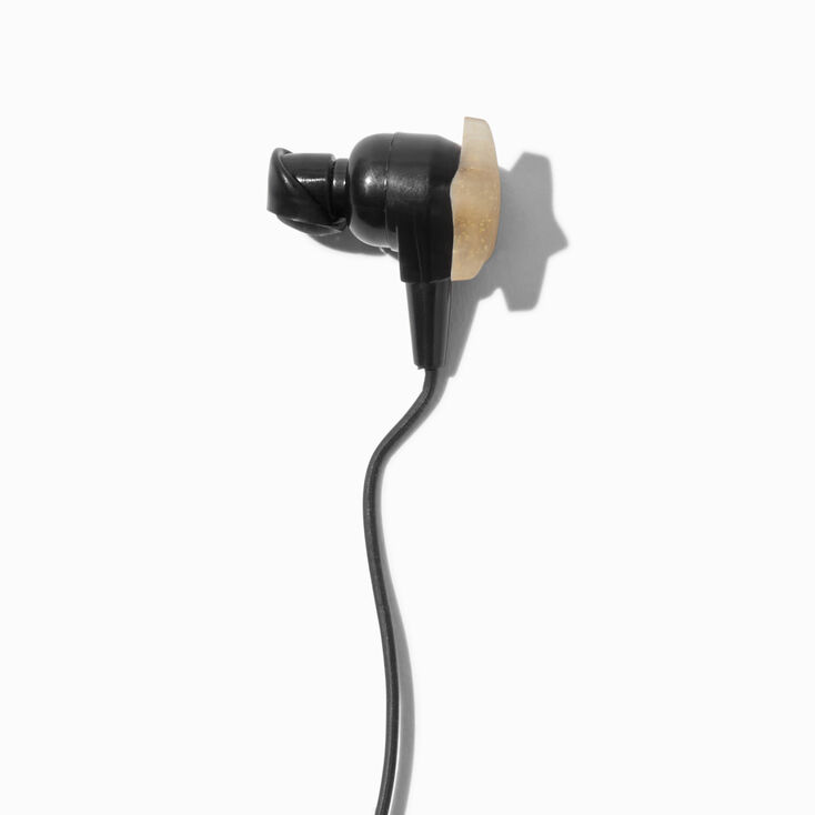 Black Cat Silicone Earbuds &amp; Winder,