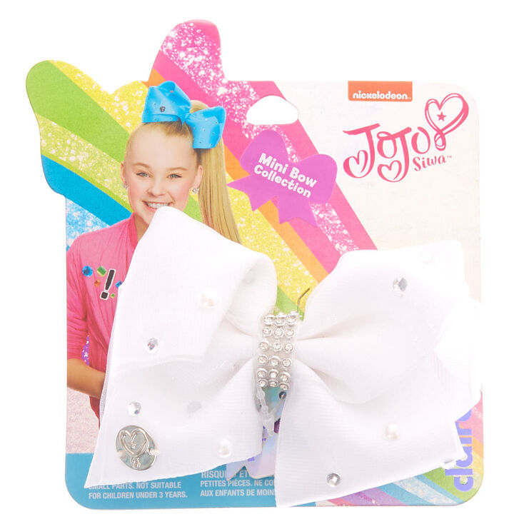 Jojo Siwa Mini White Gia Hair Bow Claire S
