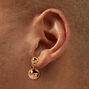 Gold-tone Two Ball Stud Earrings,