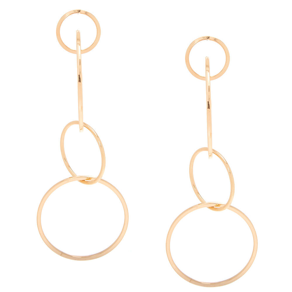 Ring drop earrings sale