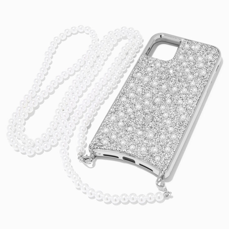 Pearl &amp; Crystal Phone Case With Strap - Fits iPhone&reg; XR/11,