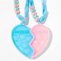 Pop Fashion Best Friends Puzzle Heart Popper Necklace Fidget Toy &#40;2 pack&#41;,