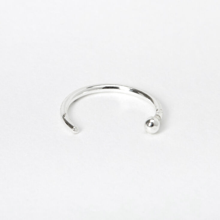 Sterling Silver 22G Open Nose Ring,