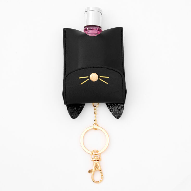 Porte Cles Pochette Pour Desinfectant Pour Les Mains Chat Noir Claire S Fr