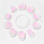 Claire&#39;s Club Pink Glitter Ombr&eacute; Vegan Press On Faux Nail Set - 10 Pack,