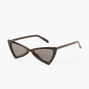 Black Angle Retro Edgy Sunglasses,