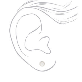 Pearl &amp; Crystal Stud Earrings,