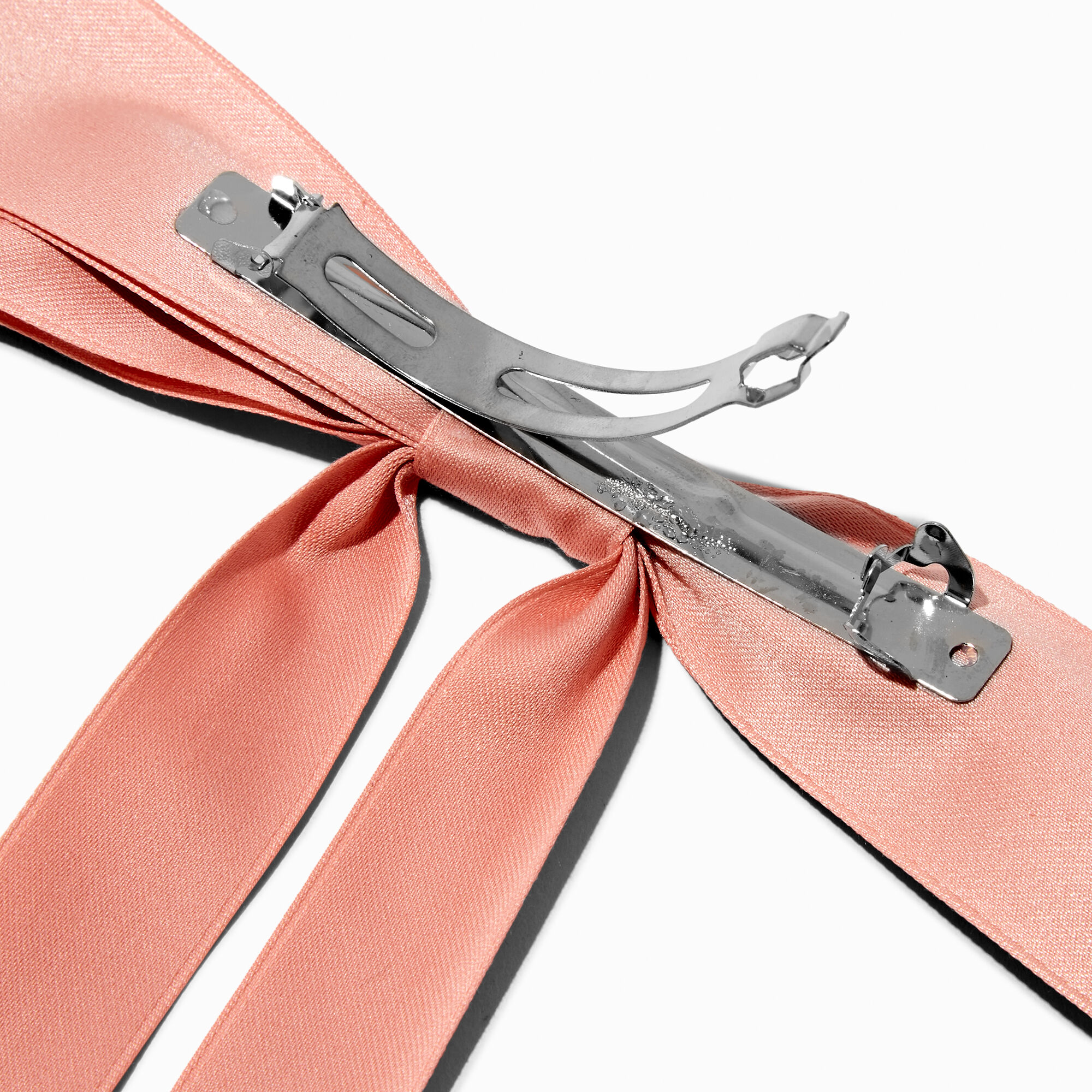 Blush Pink Extra Long Hair Bow Clip