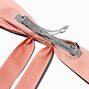 Barrette &agrave; n&oelig;ud &agrave; pans extra longs rose tendre,