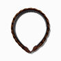 Brunette Faux Hair Braided Headband,