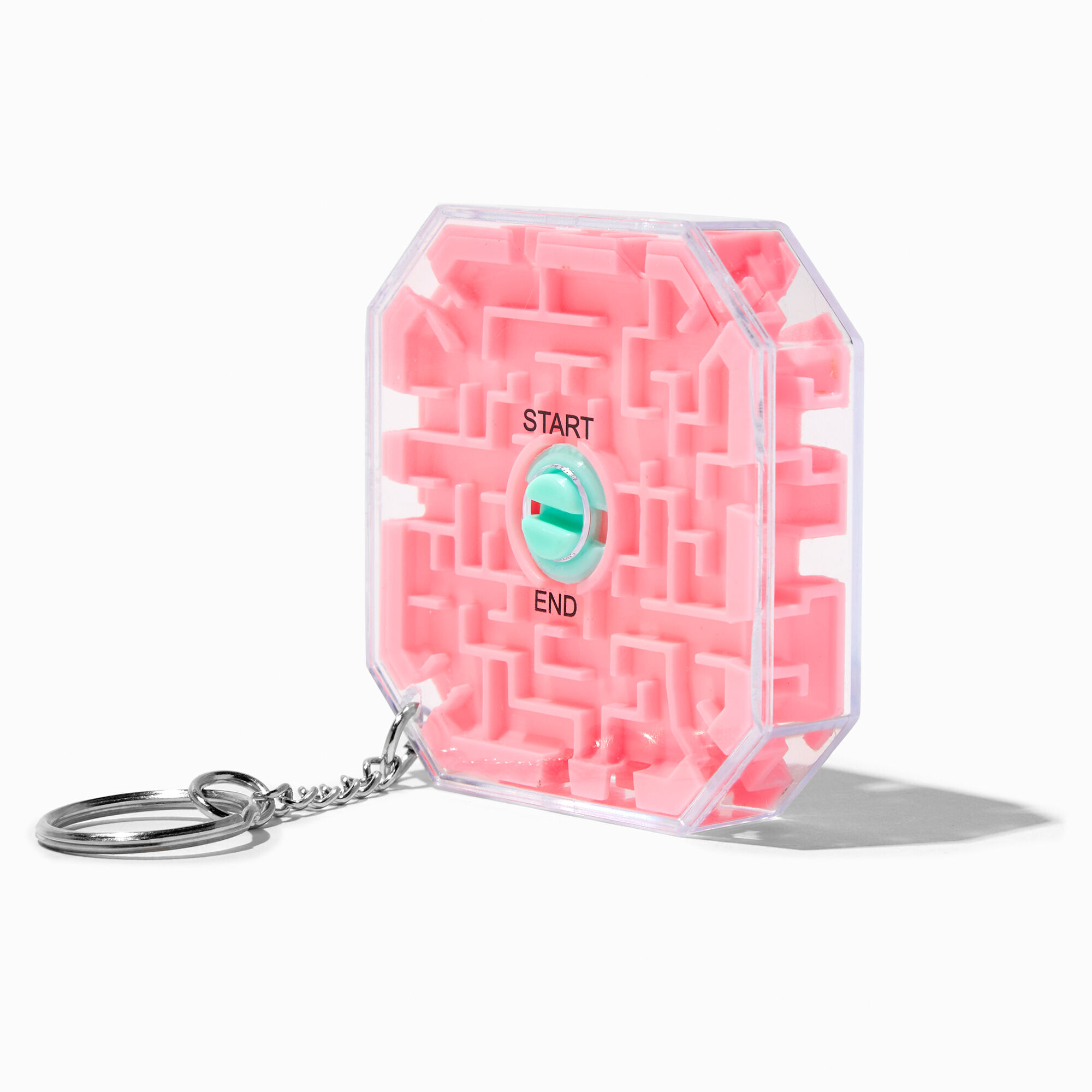 View Claires Maze Game Keychain Pink information