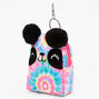 Tie-Dye Panda Mini Backpack Keyring - Rainbow,