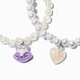 Bracelets &eacute;lastiques perl&eacute;s renard perles d&#39;imitation Claire&#39;s&nbsp;Club - Lot de 3,