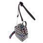 Checkered Sequin Mini Backpack Crossbody Bag,