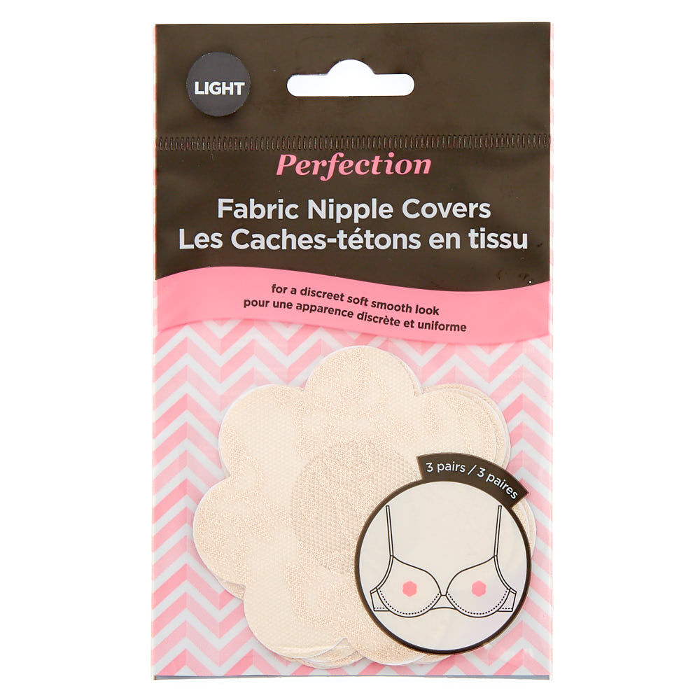 Perfection Fabric Nipple Covers Light 3 Pairs