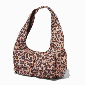 Cheetah Print Loop Shoulder Bag,