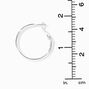 Silver-tone 30mm Hoop Earrings,