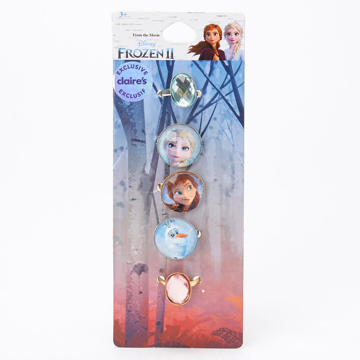 Claire's Bagues couleur argentée La Reine des Neiges 2 ©Disney - Lot de 5