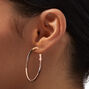 Rose Gold-tone 40mm Hoop Earrings,