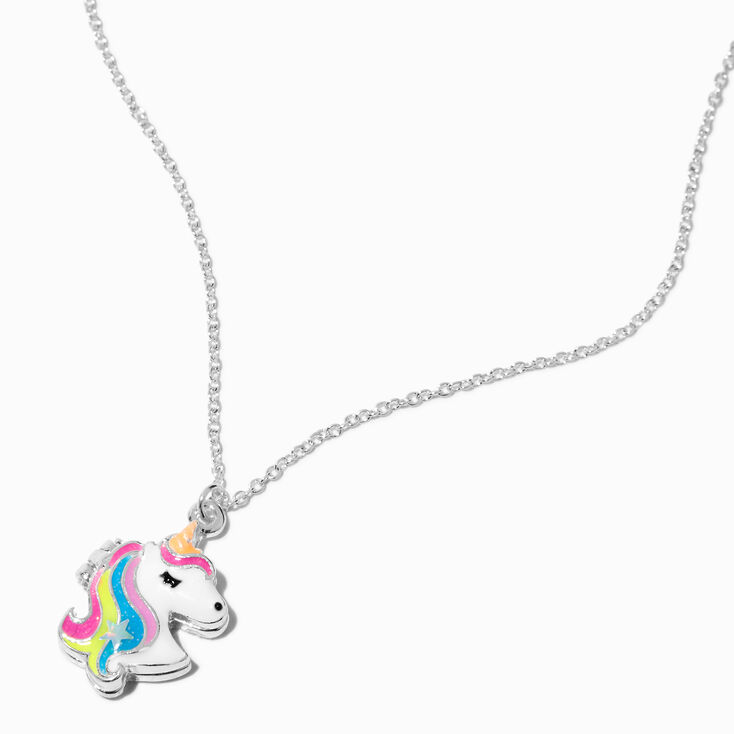 Glow in the Dark Unicorn Locket Necklace,