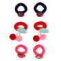 Claire&#39;s Club Spring Ribbed Hair Bobbles - 6 Pack,