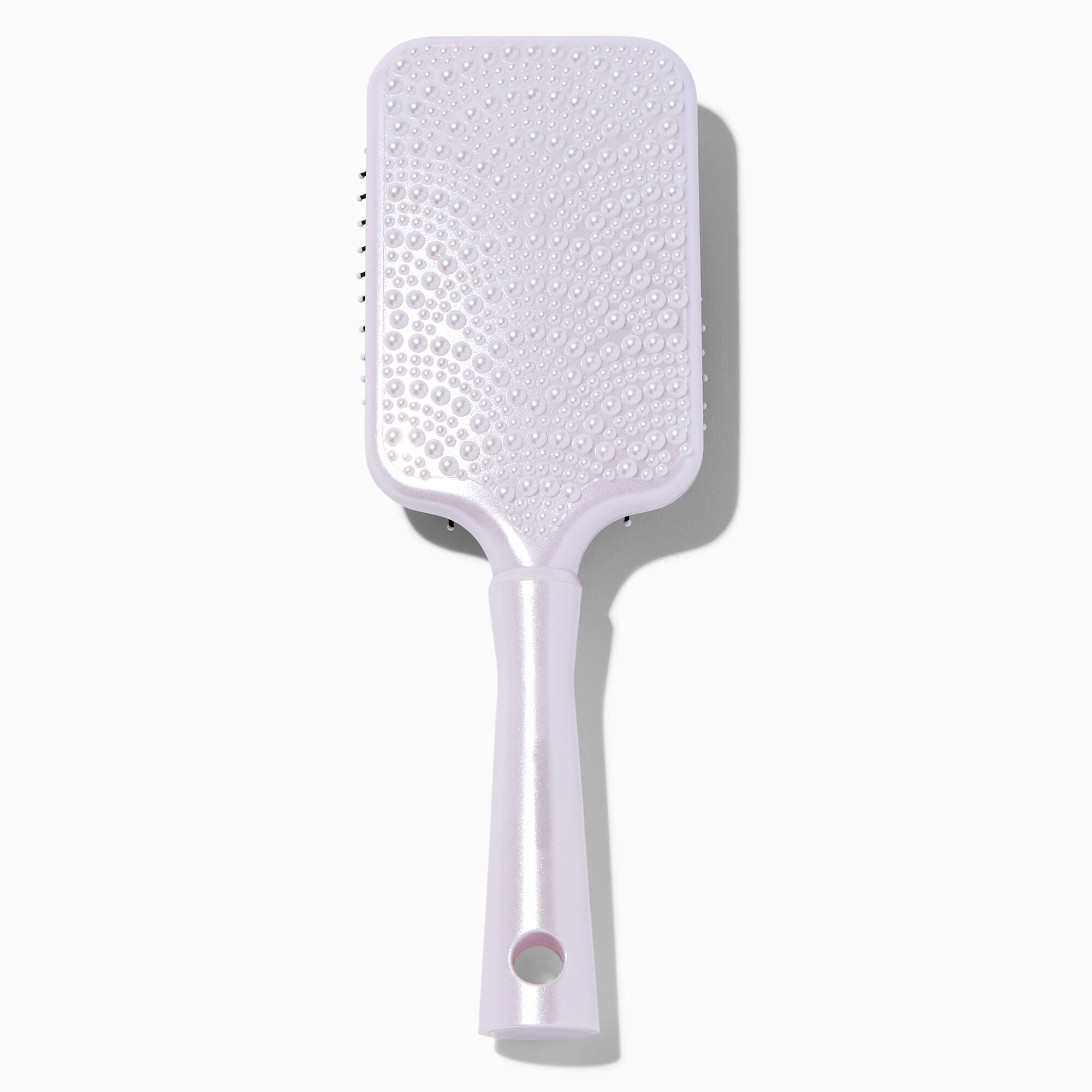 View Claires Scalloped Pearl Paddle Hair Brush information
