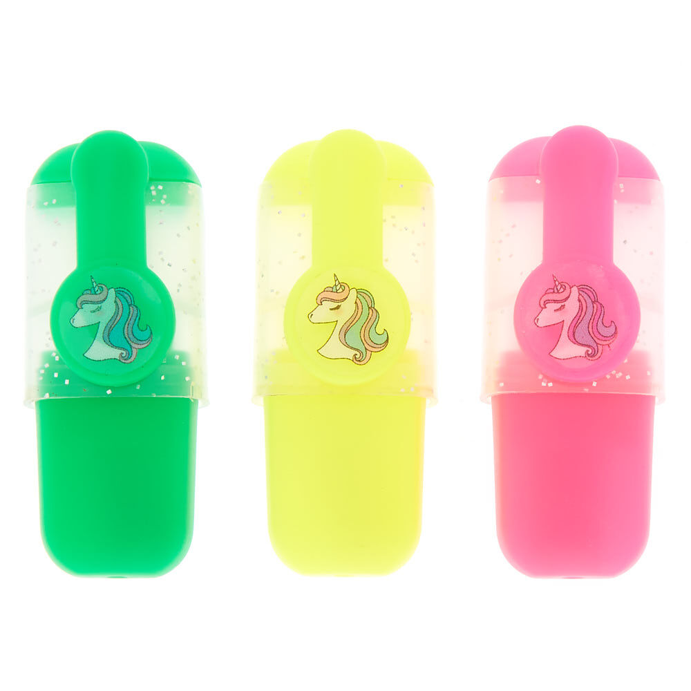 Miss the Glitter Unicorn Highlighters - 3 Pack,