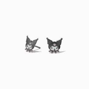 Sterling Silver Kuromi&trade; Stud Earrings,
