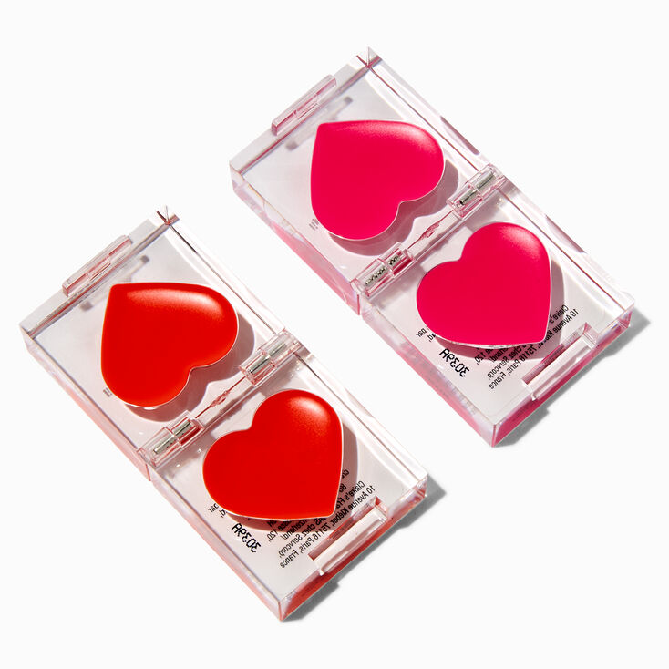Hot Pink &amp; Coral Ornament Lip Balm Set - 2 Pack,