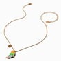 Best Friends Rainbow Butterfly Pendant Necklaces - 2 Pack,