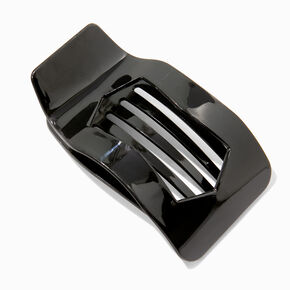 Matte Black Oval Yoga Hair Claw,