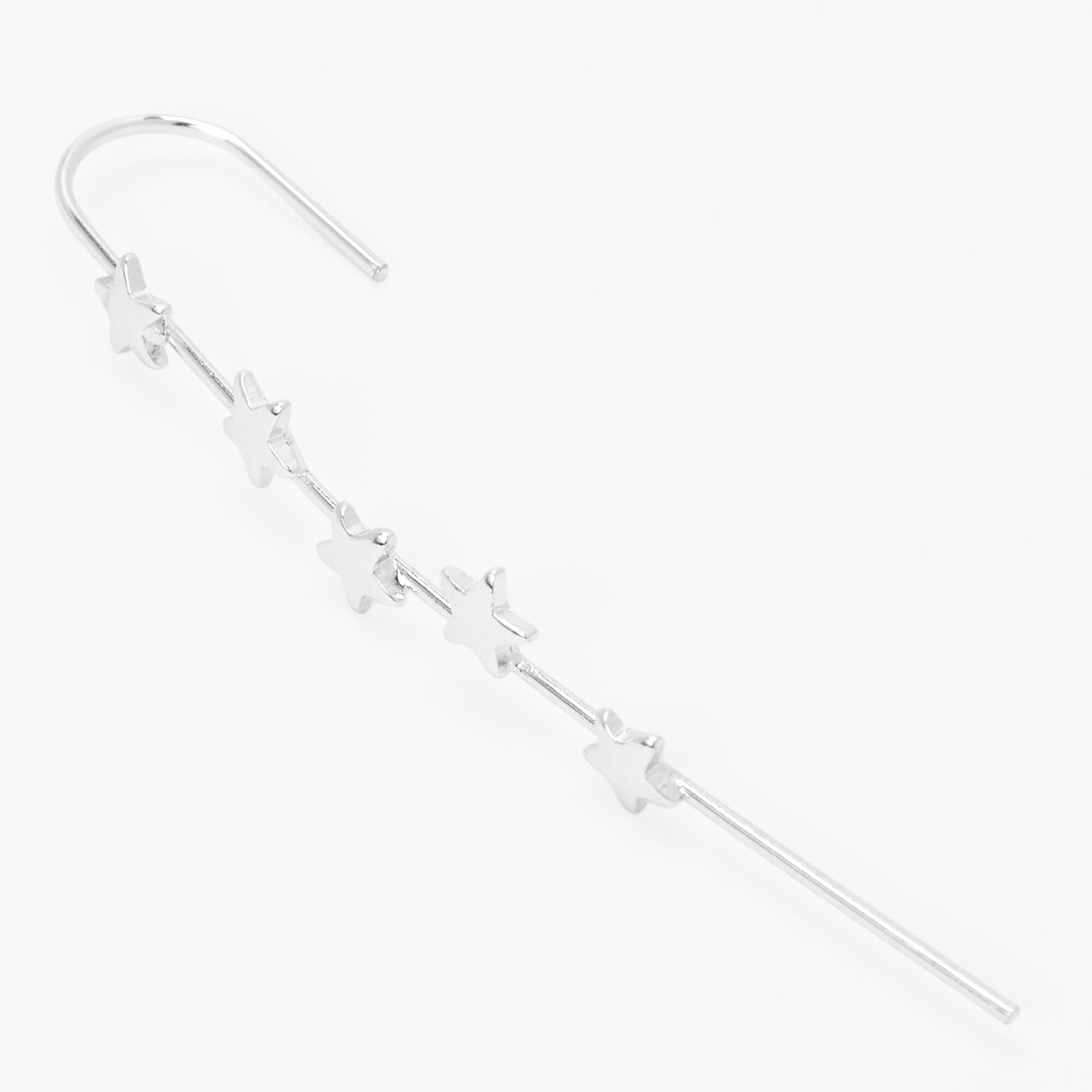 View Claires Tone Star Ear Cuff Pin Silver information